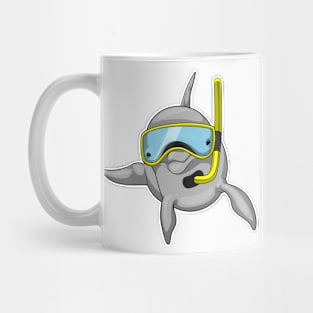 Dolphin Diver Snorkel Mug